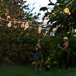 Guirlande lumineuse LED Solar en cordon de sisal