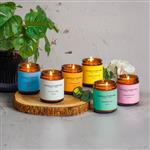 Ensemble de six bougies parfumées en cire de soja