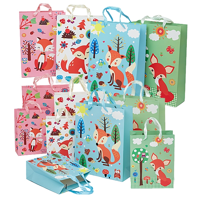 Sacs pour cadeaux moyens et petits, 12 pces