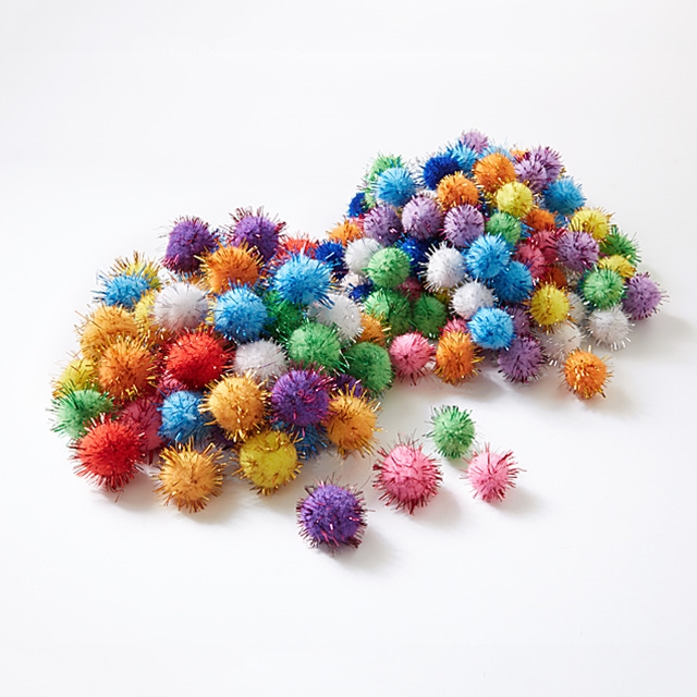 Pom Poms Glitter 200 Stk.