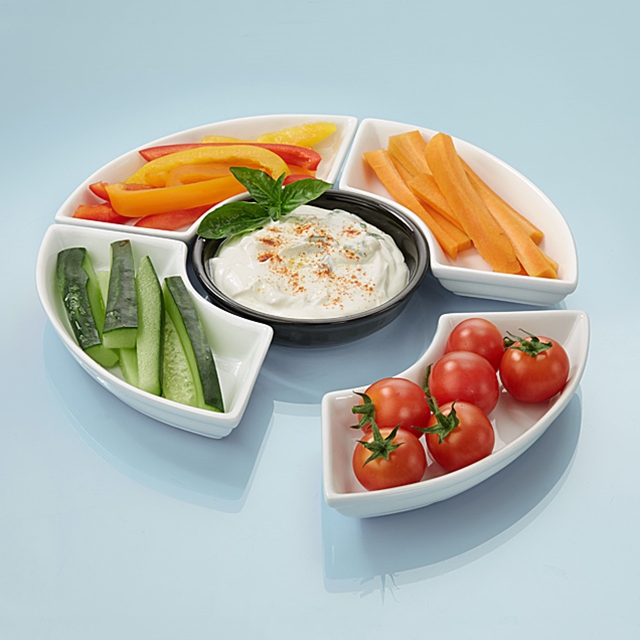 Set de dips pour apéro, 5 pces