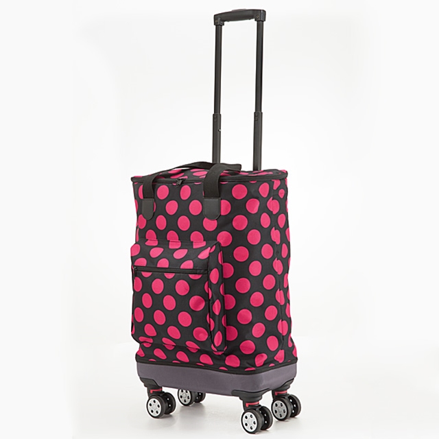 Carrello Light Move a pois rosa