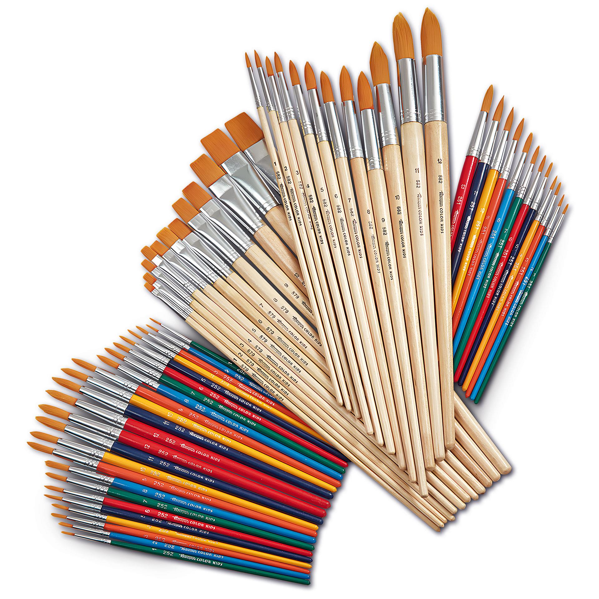Superset di pennelli Velazquez Color Kids, 60 pezzi