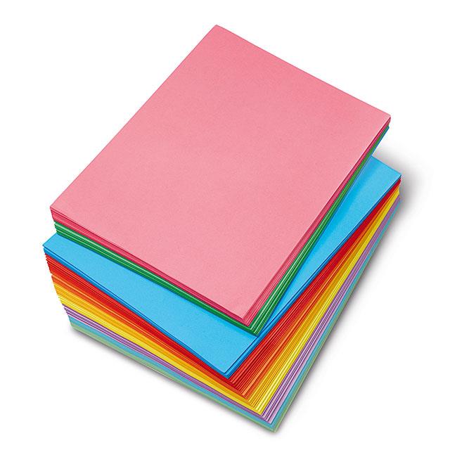 Risma di carta da fotocopie colorata 500 pezzi