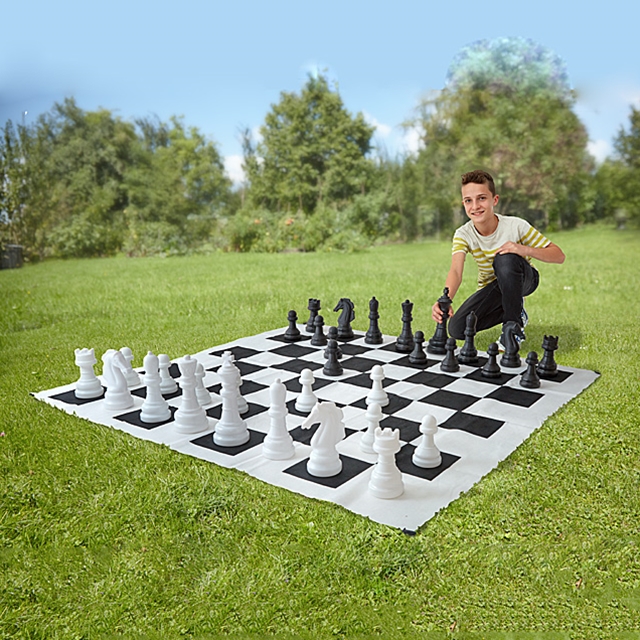 Jeu d'échecs géant pour l'extérieur