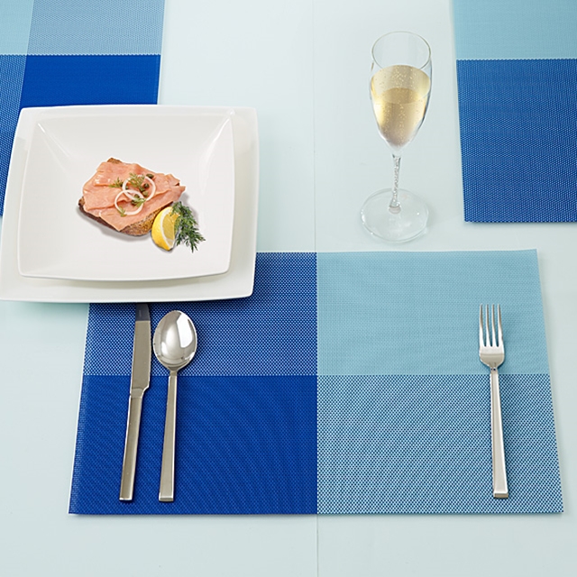Sets de table Blue Quadro Art Design, 6 pces