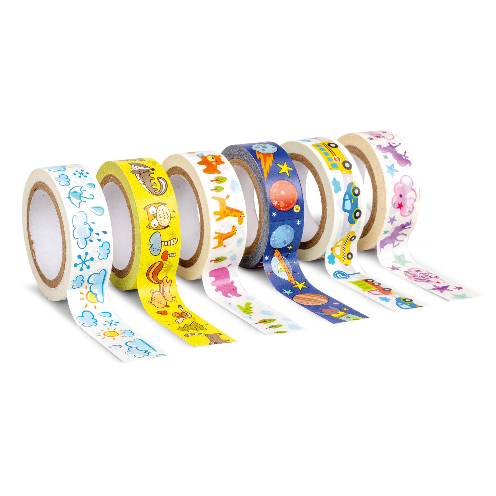 Washi Tapes Klebebänder Kids 6 Stk.