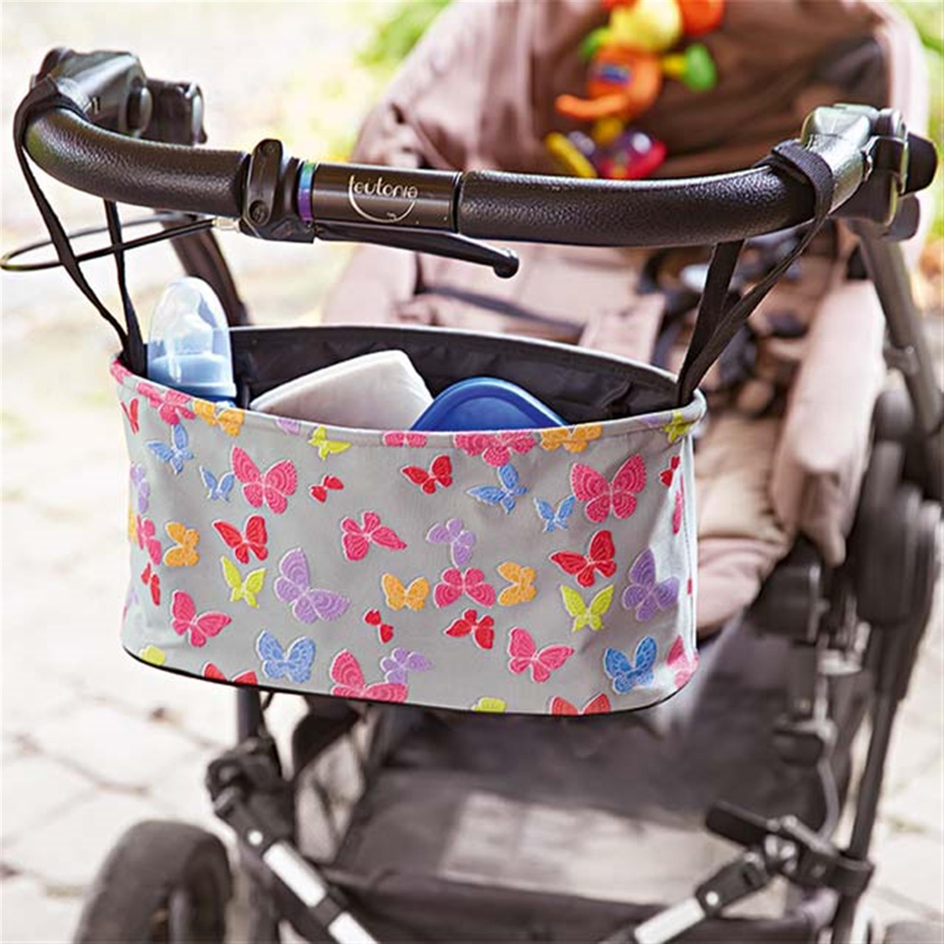 Kinderwagen Anhängetasche Schmetterlinge