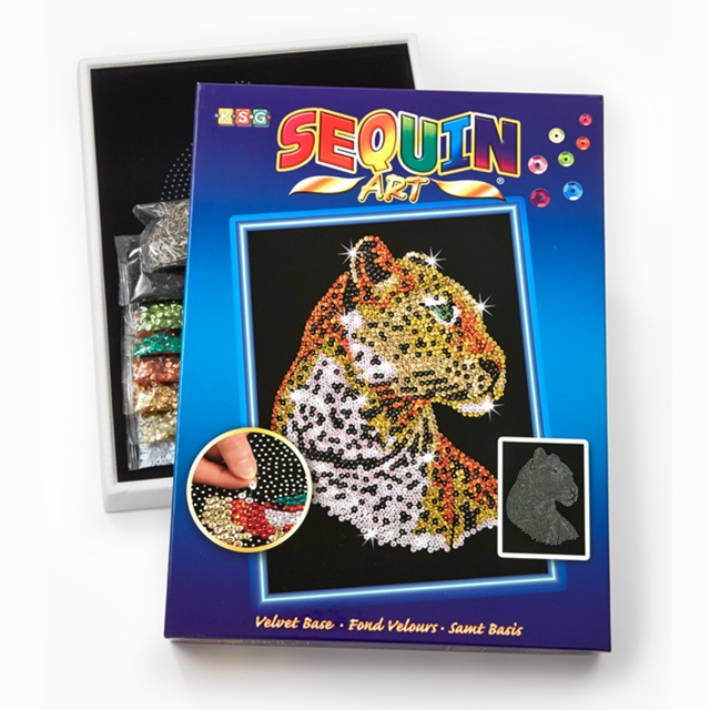 Sequin Art Leopard