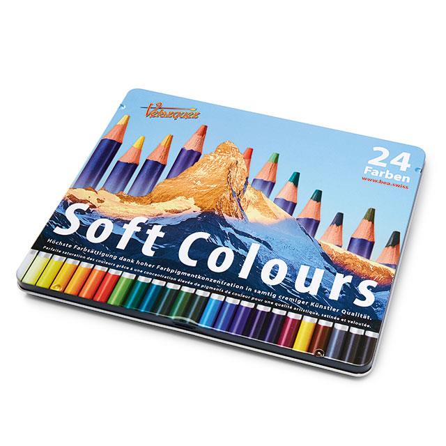 Crayons de couleur Velazquez Soft Colors, 24 pces