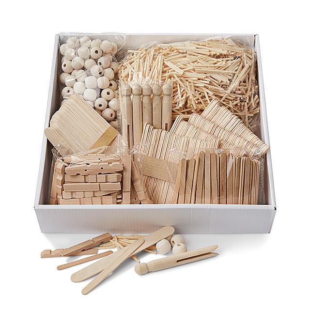 Boîte pour bricolage en bois, 3'000 pces