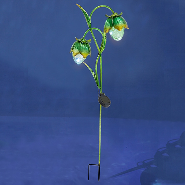 Solarlicht Stecker Blumen Grün