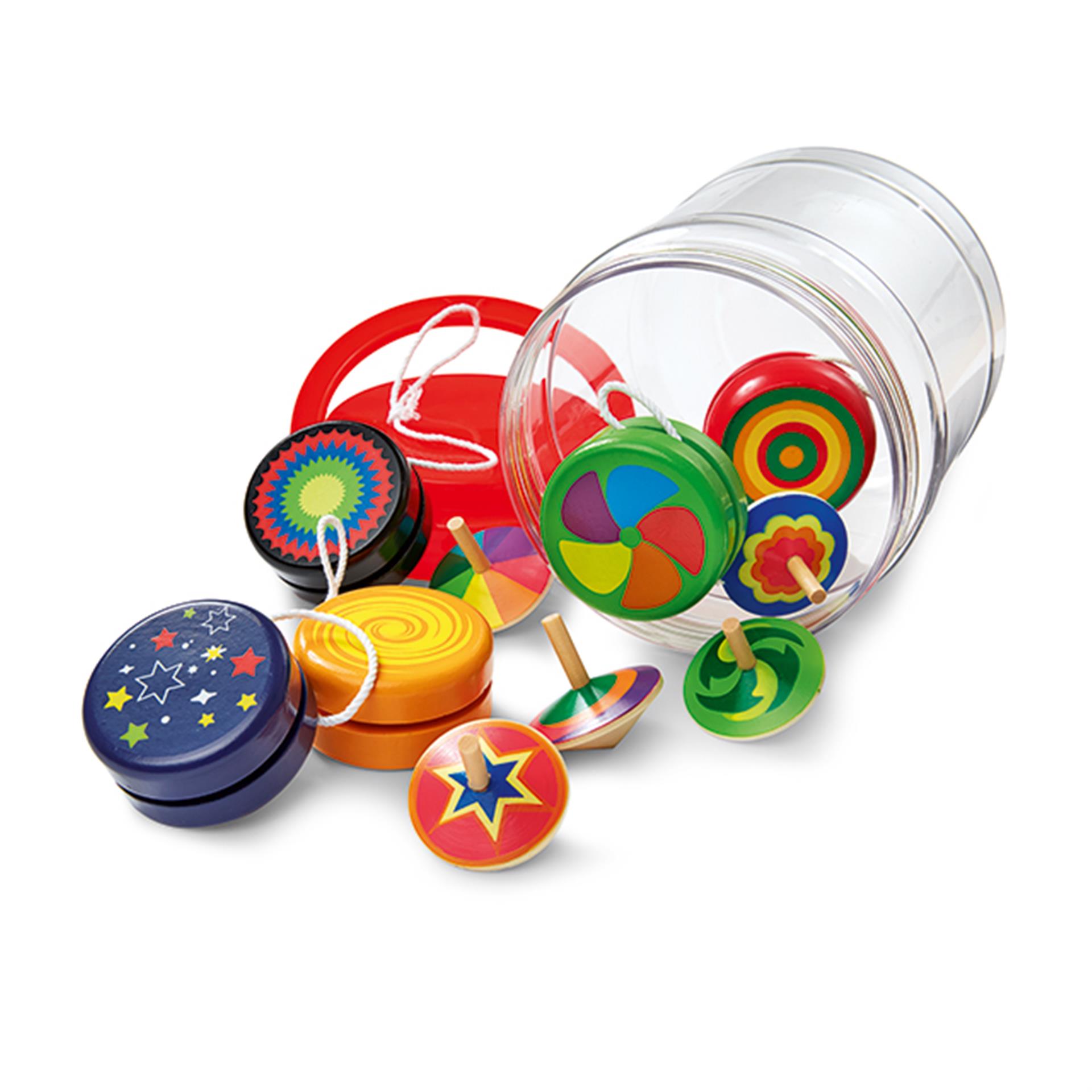 Set yo-yo e trottole, 10 pezzi