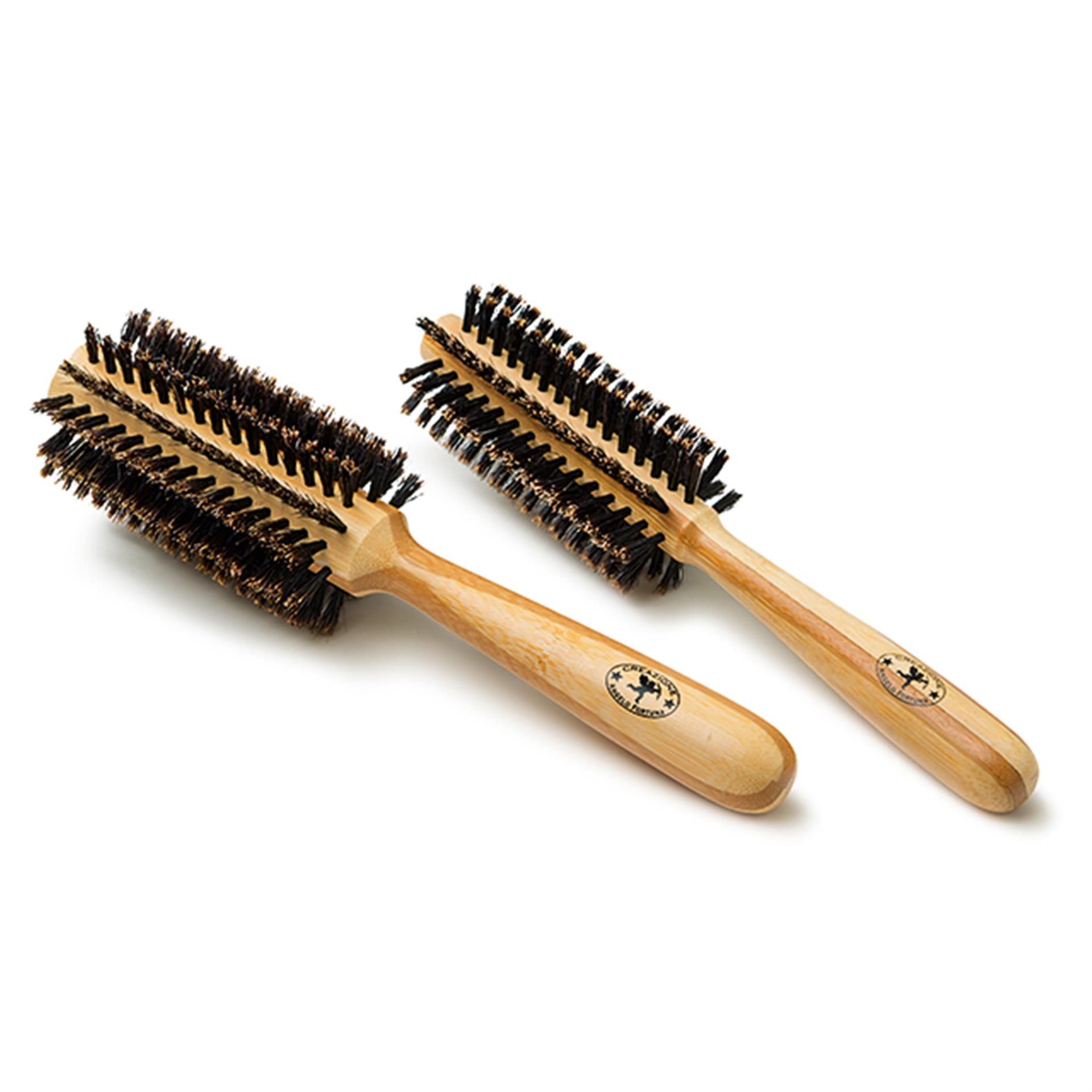 2 spazzole tonde di bambu