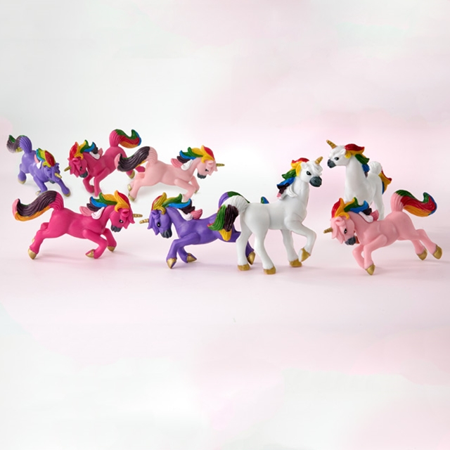 Tierfiguren Einhorn 8tlg.