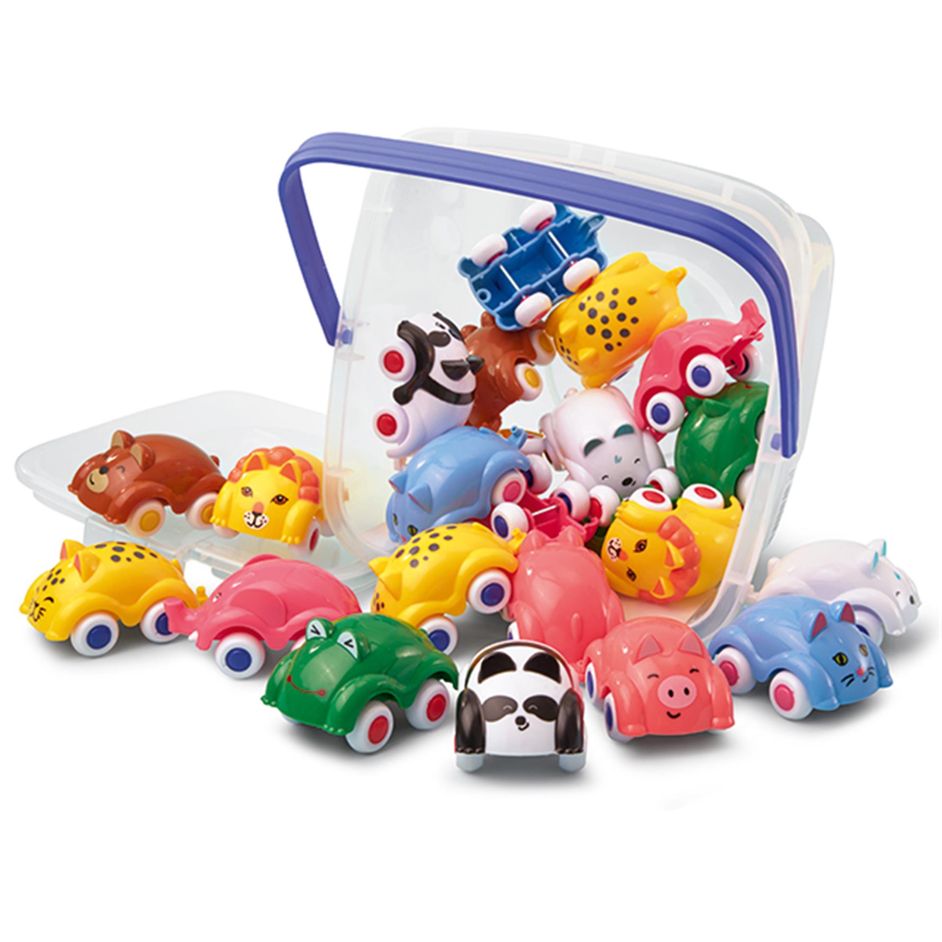 Auto con forme animali, 18 pezzi Viking Toys