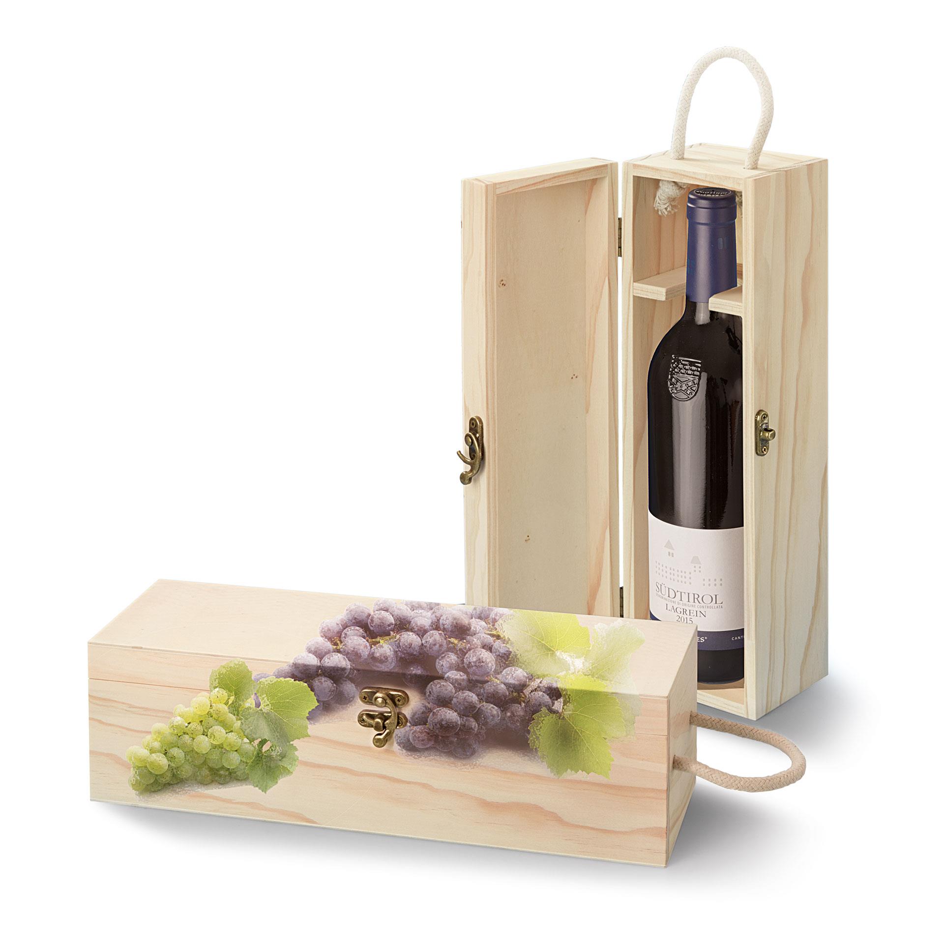 Coffret à vin à peindre 2 pces