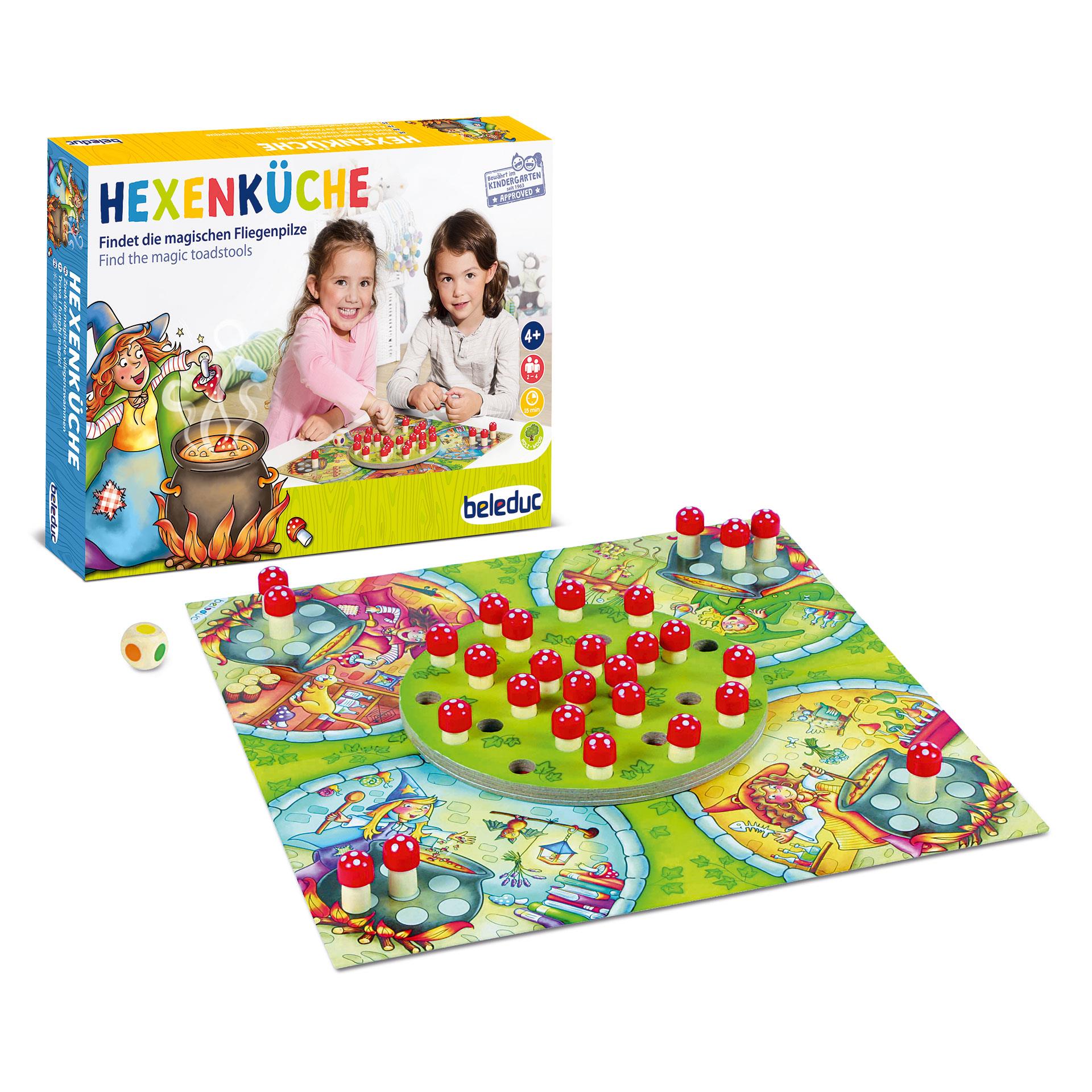 Gesellschaftsspiel Hexenküche, lustiges Brettspiel