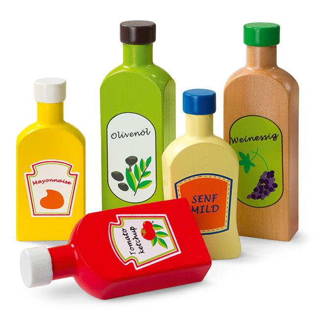 Set de sauces en bois, 5 pces