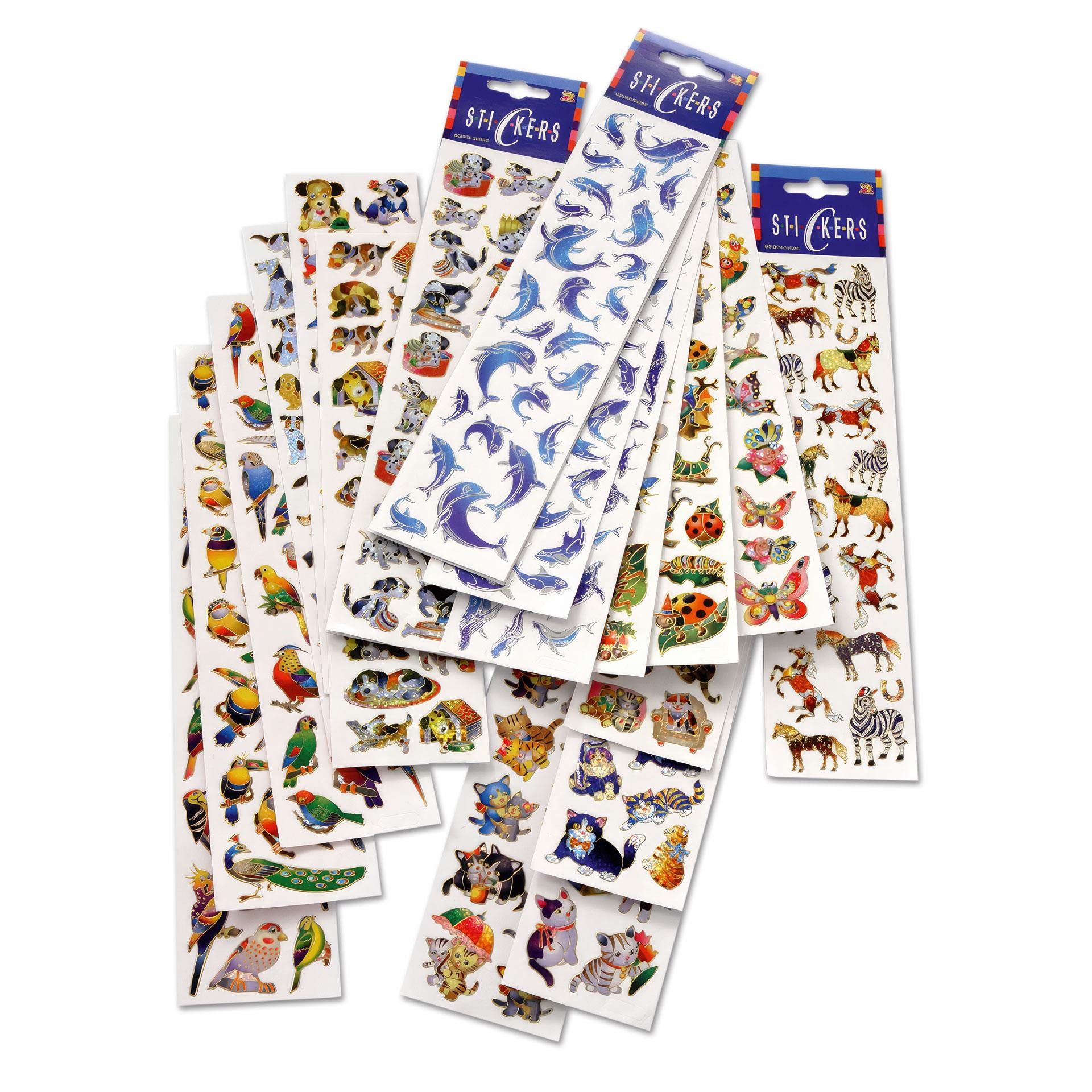 Sticker con storie di animali 320 pezzi