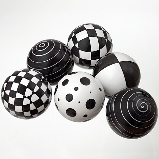 Porzellan Art Balls 6 Stück
