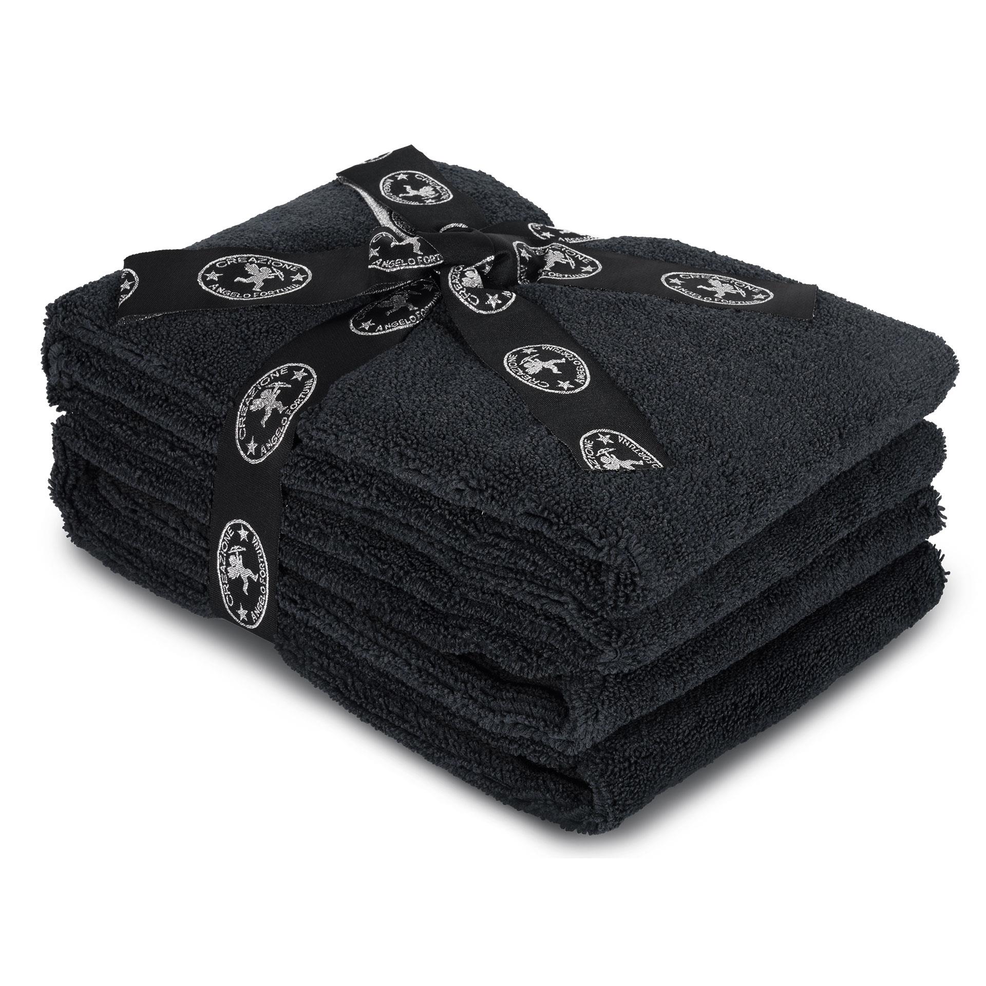 2 asciugamani nere per capelli