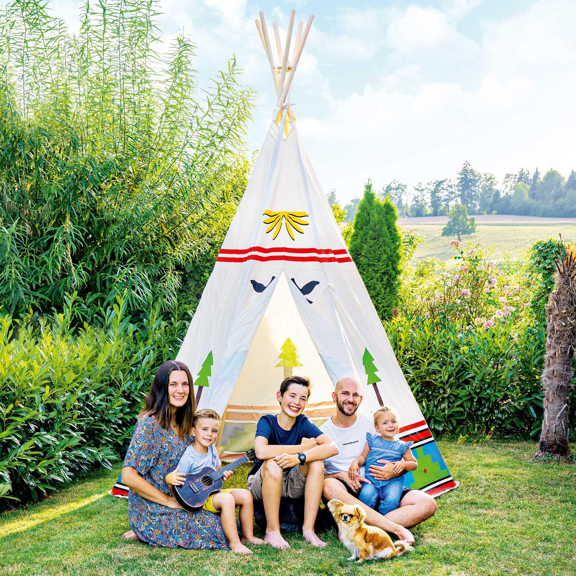 Tepee per famiglia