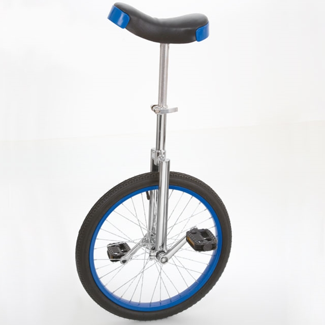 Monocycle en acier chrome