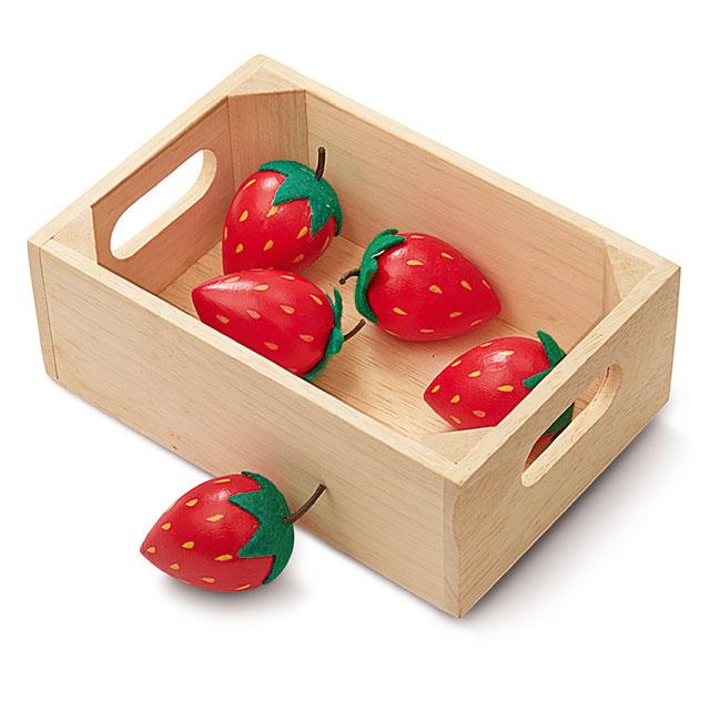Harasse de fraises en bois, 5 pces