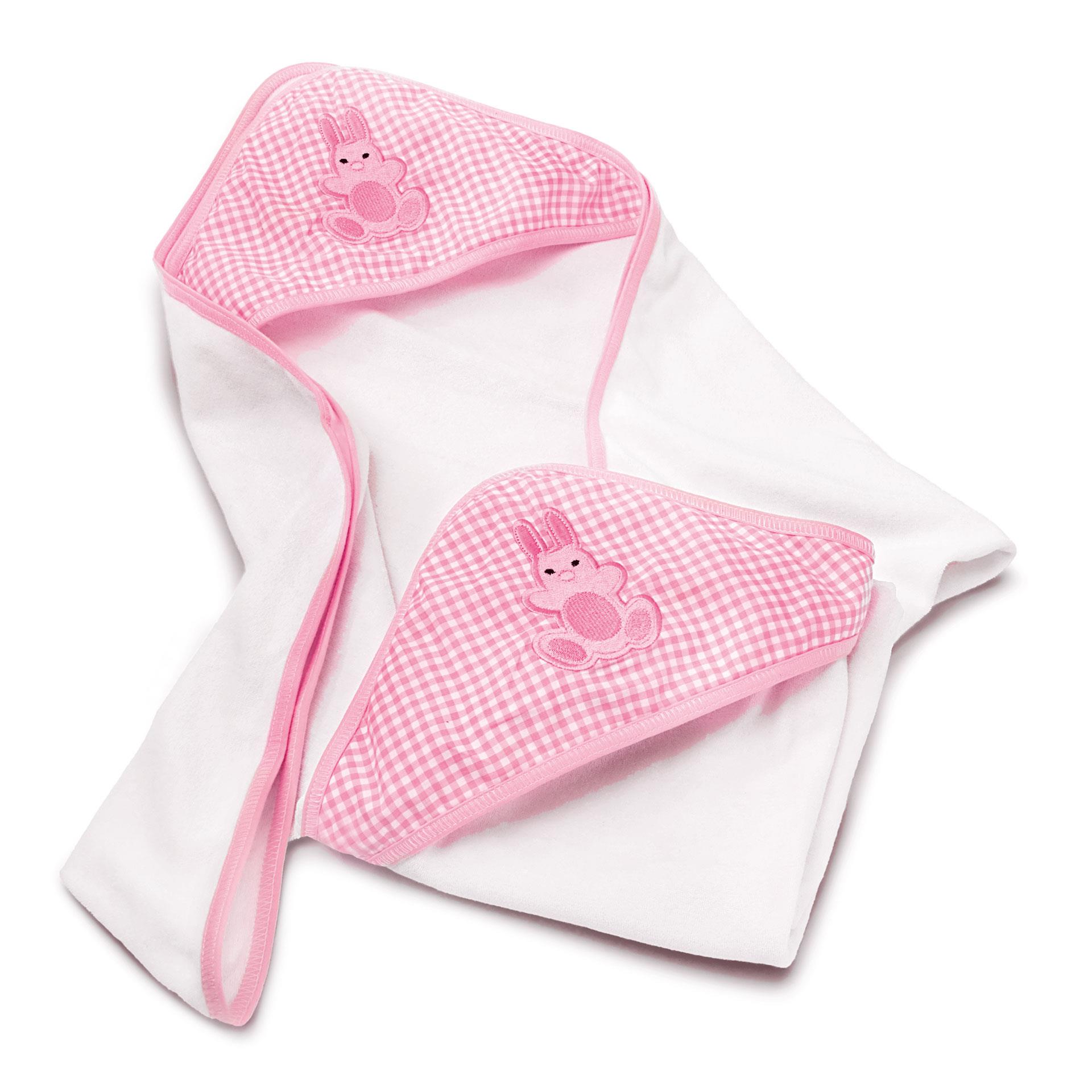 Linge de bain avec capuchon, 2 pces