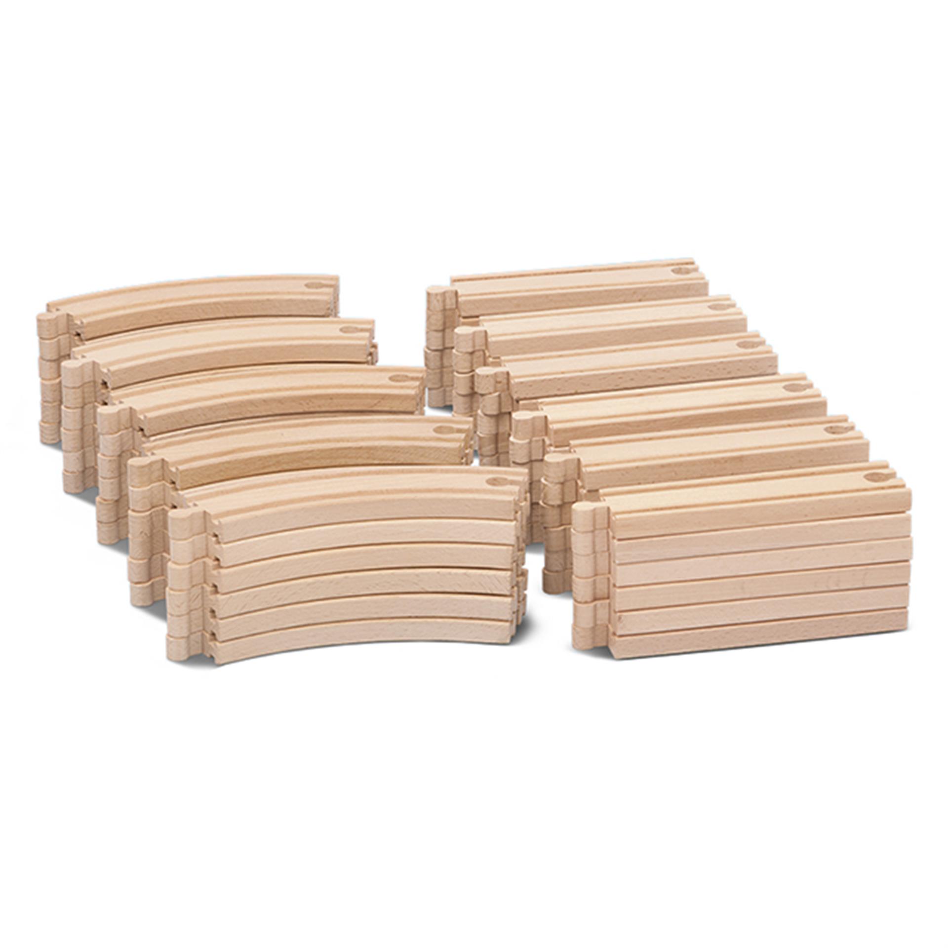 Rails supplementaires en bois, 66 pces