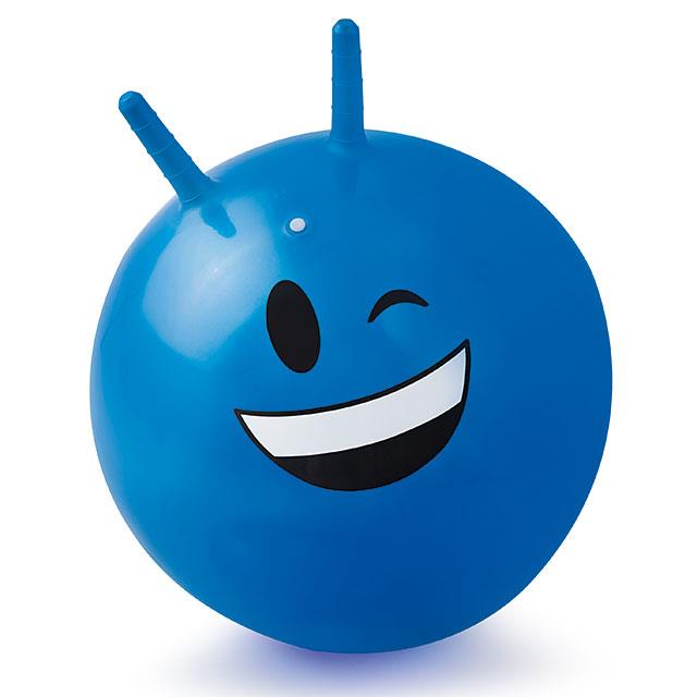 Hüpfball Blau Smile Face