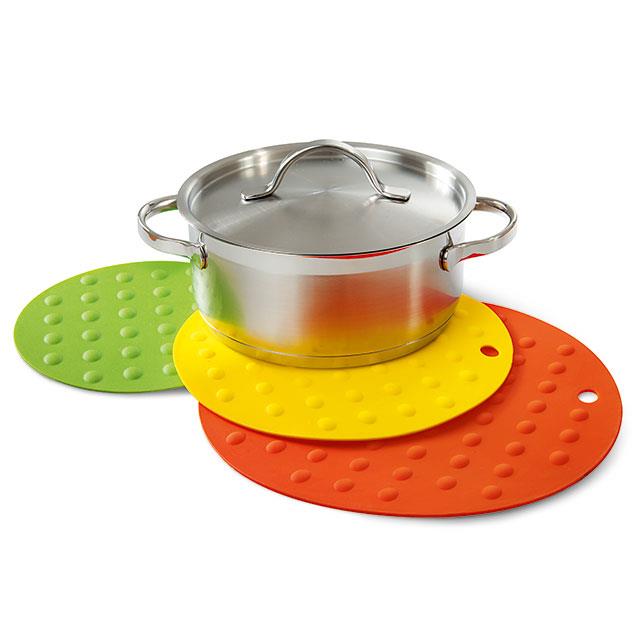 Sous-plats en silicone 3 pces