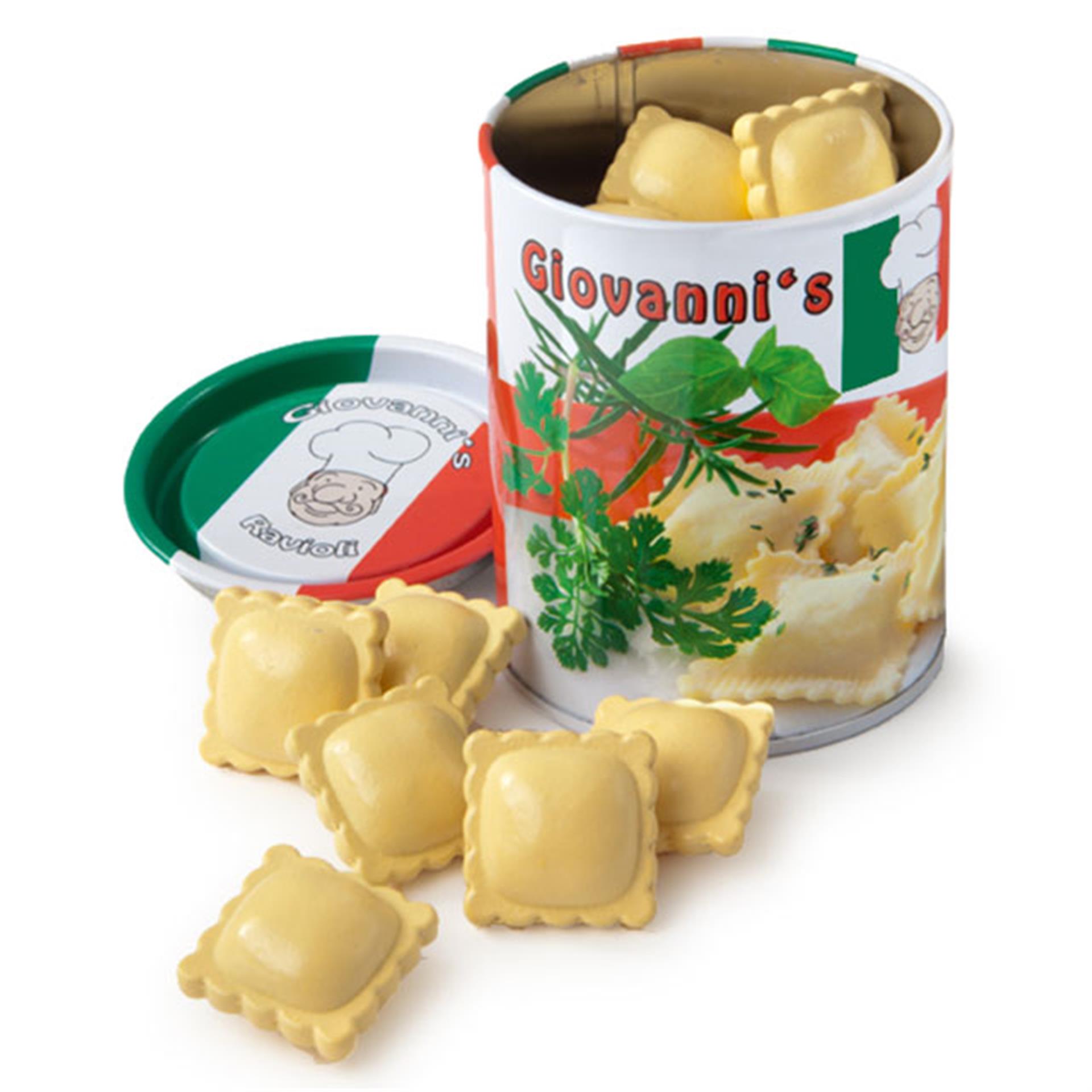 Ravioli italiani in legno, 10 pezzi