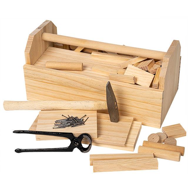 Grosse Holzteile Werkzeugbox
