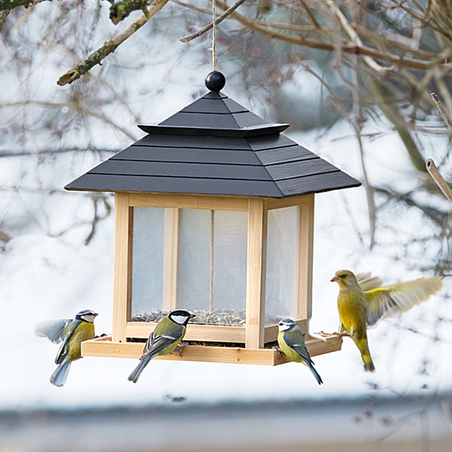 Mangeoire À Oiseaux En Bois - Retours Gratuits Dans Les 90 Jours - Temu  Switzerland