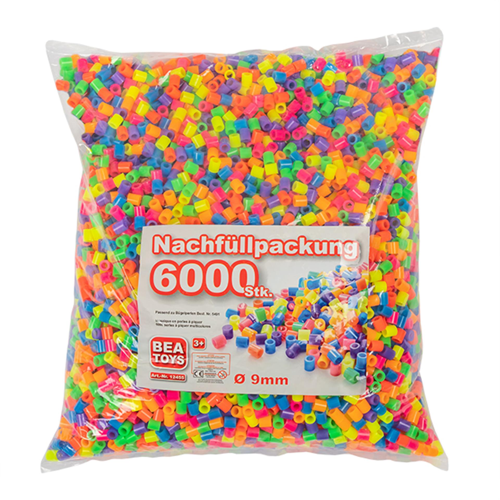 Bügelperlen gross Nachfüllpack 6'000 Stk.