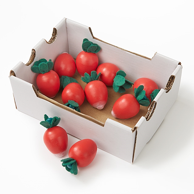 Radis en caissette pour légumes