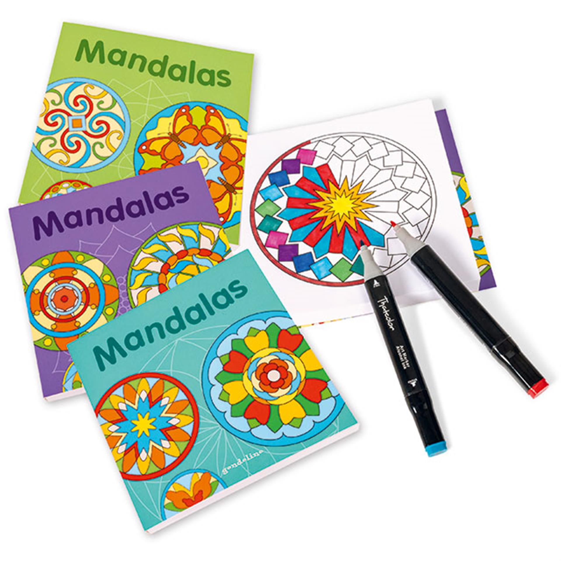 Livres à colorier Mandalas Classique, 4 pces