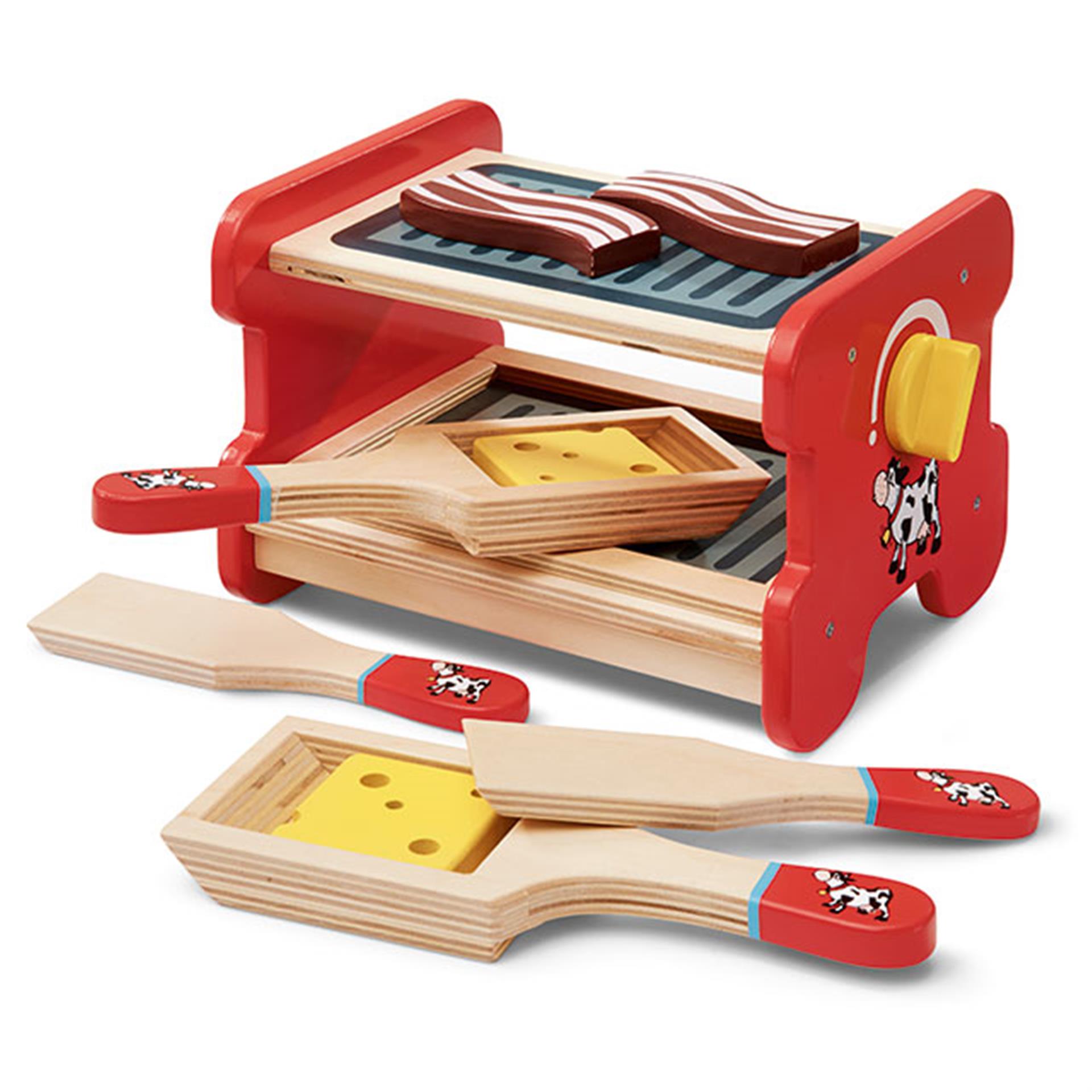 Spiel Raclette Holz 9tlg.