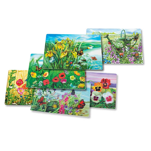 Sets de table prairie en fleurs, 6 pces