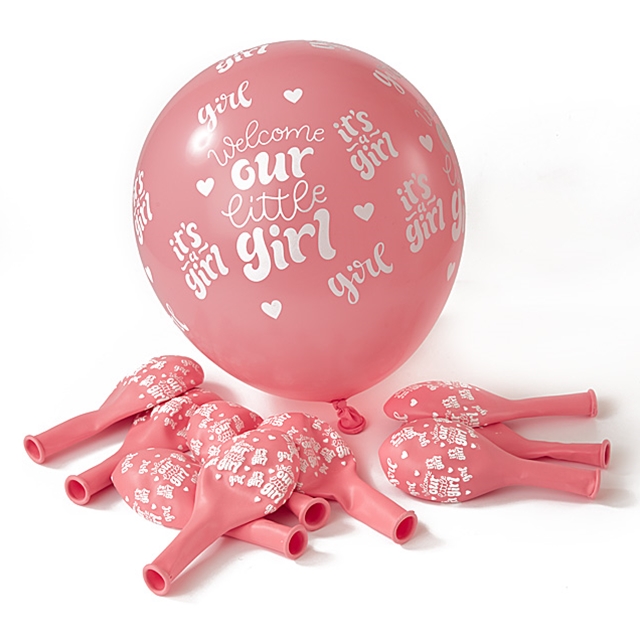 Assortiment de ballons Welcome our little girl