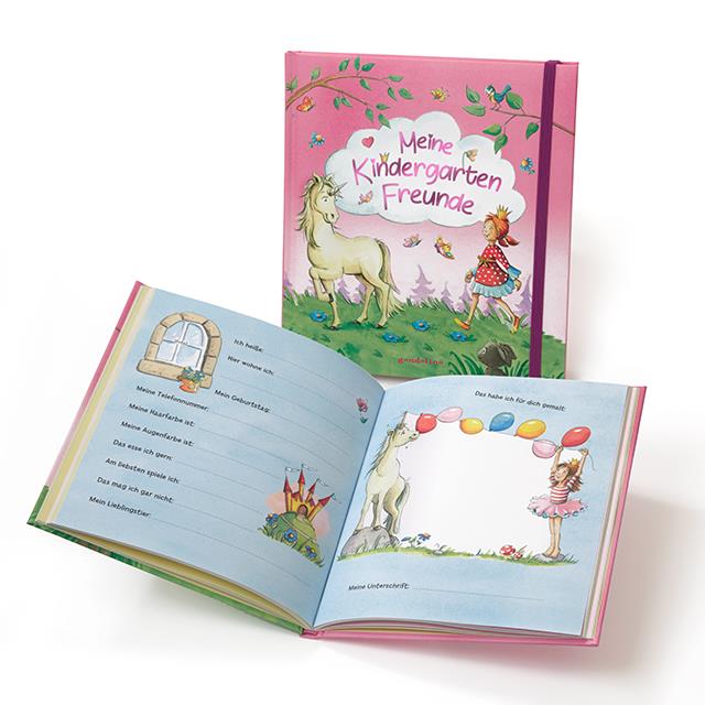 Kindergarten Freundschaftsbuch Einhorn