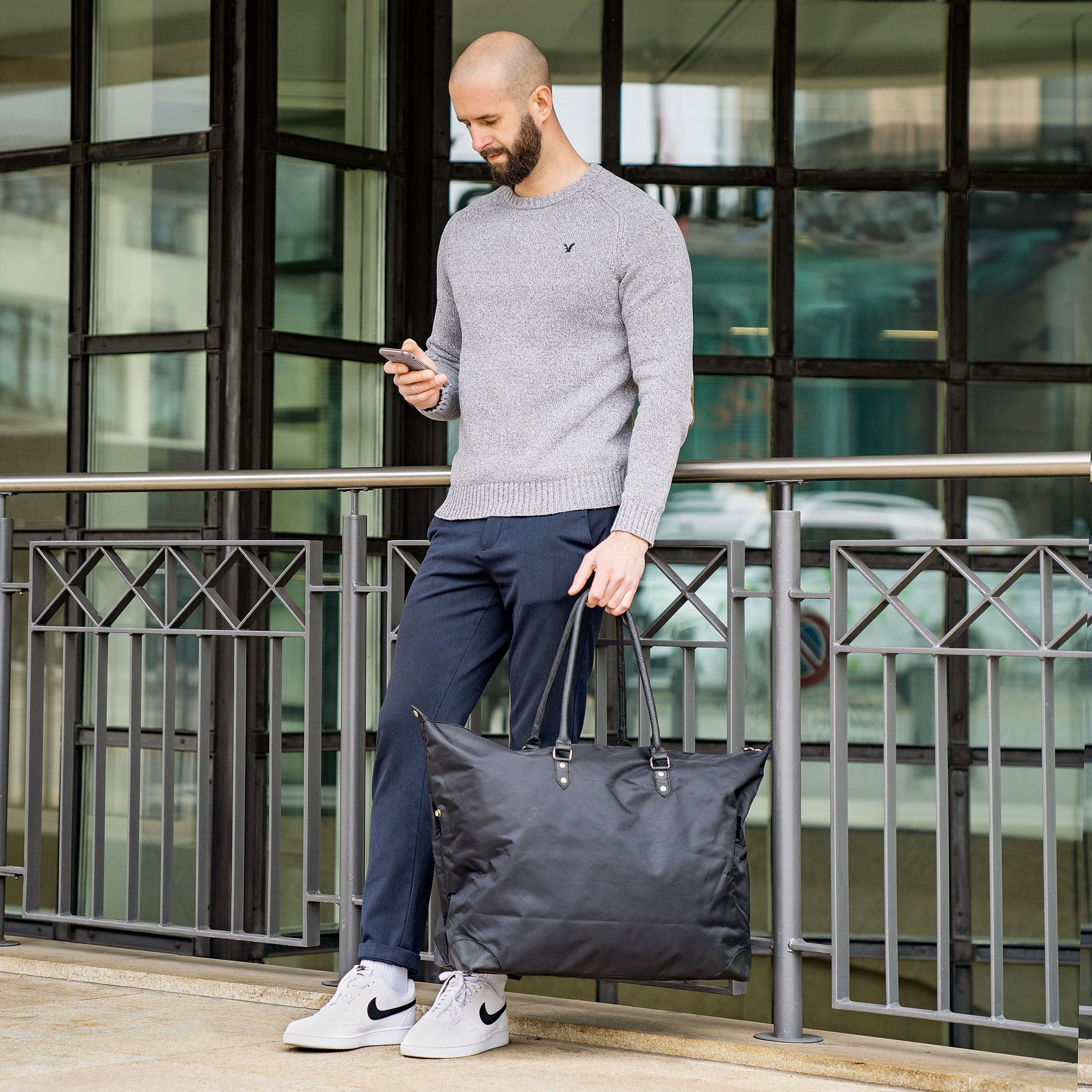 Borsa Angelo Fortuna gite in città Nero