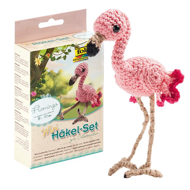 Set de crochet mini Flamant rose