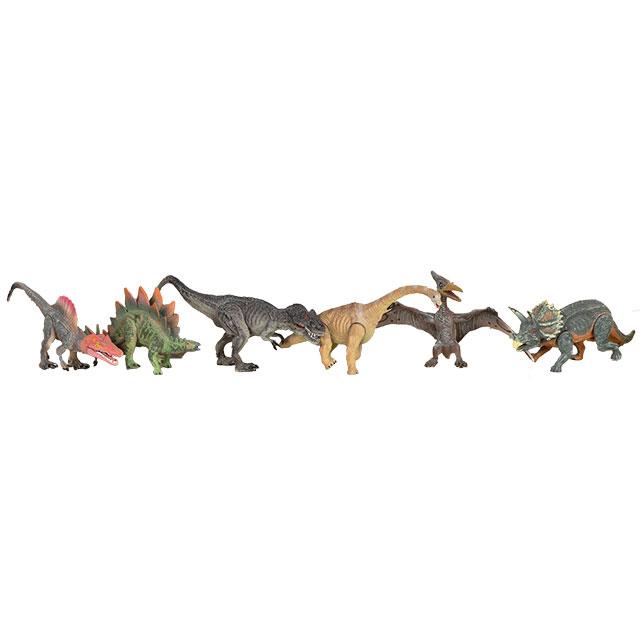 Figurines animales Dinosaures, lot de départ 6 pces