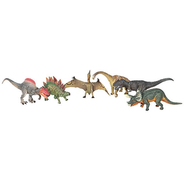 Figurines animales Dinosaures, super lot giga 6 pces