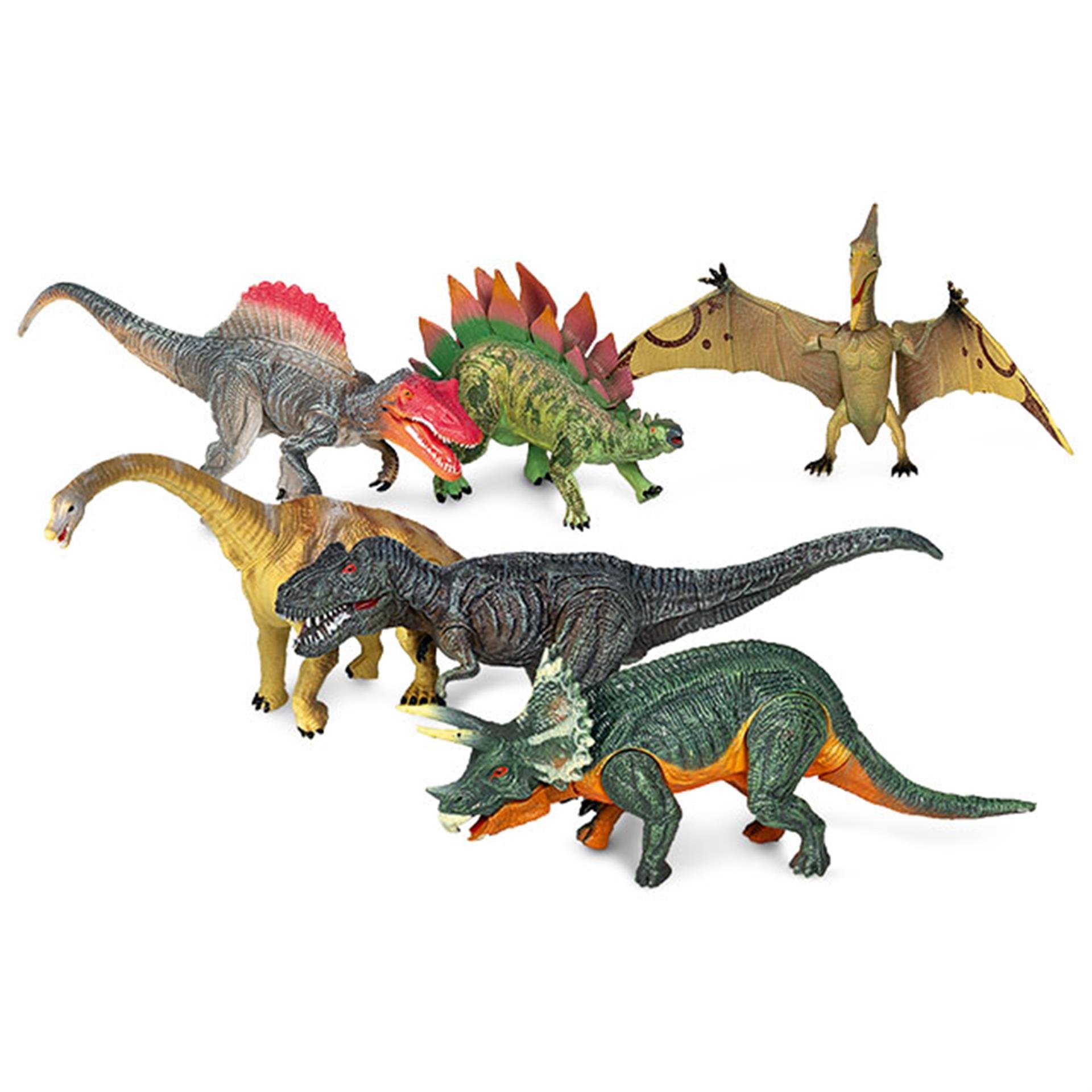 Recinto e animali, Set gigante Dinosauri, 6 pezzi