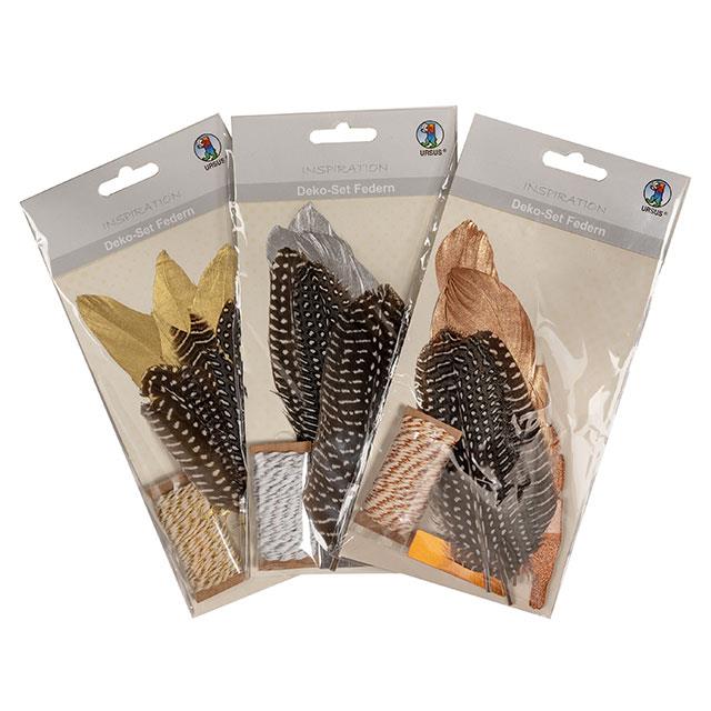 Assortiment de plumes, 66 pces