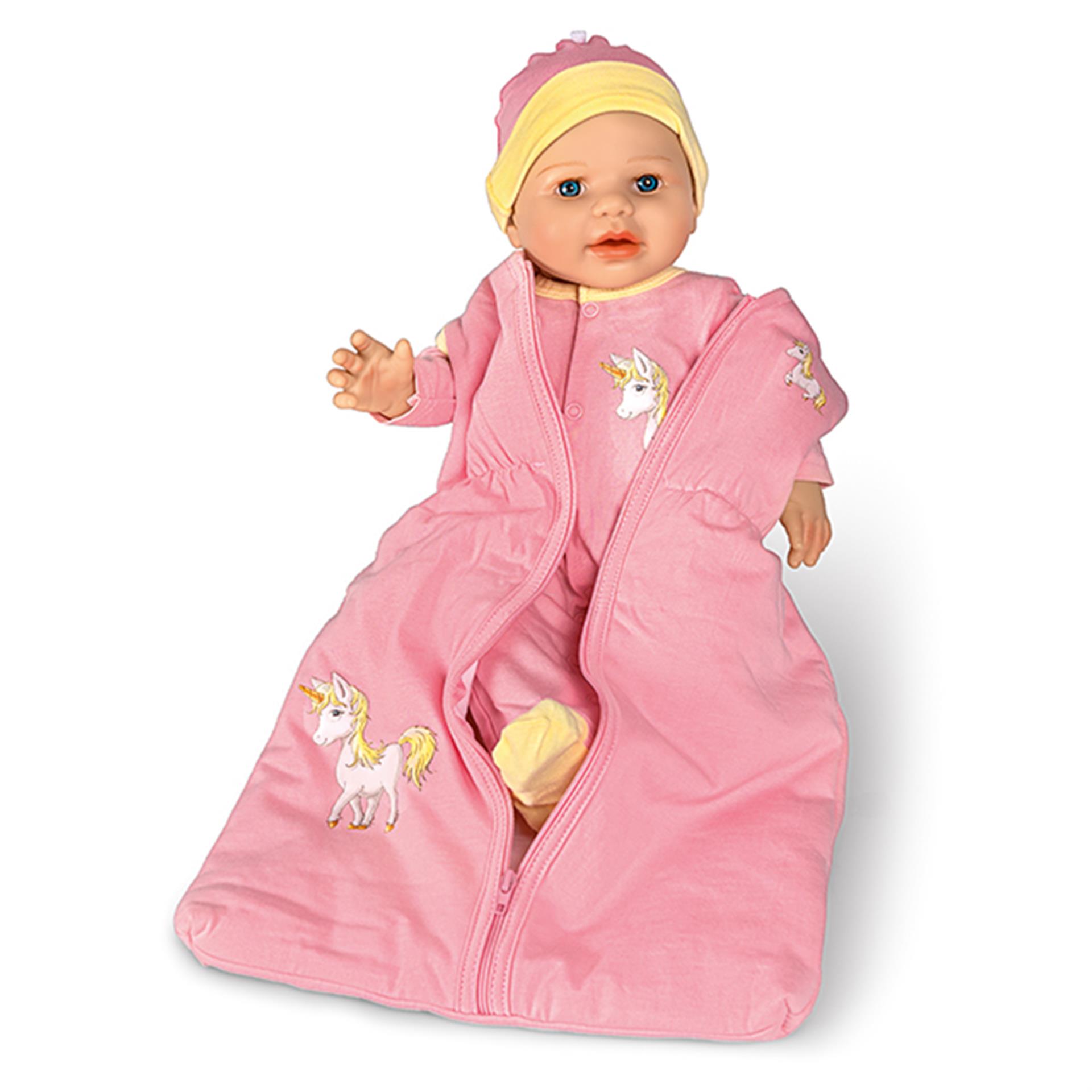 Ensemble sac de couchage Licorne pour poupées Baby Love